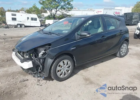 2012 Toyota Prius C One from USA, damaged, VIN JTDKDTB33C1019730